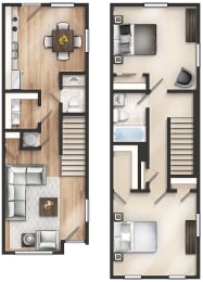 Floor Plan  Carondolet Apartment Homes in Mobile Alabama