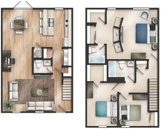 Floor Plan  Carondolet Apartment Homes in Mobile Alabama
