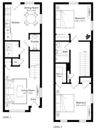 Floor Plan  Carondolet Apartment Homes in Mobile Alabama