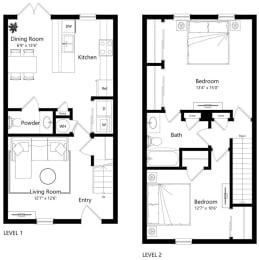 Floor Plan  Carondolet Apartment Homes in Mobile Alabama