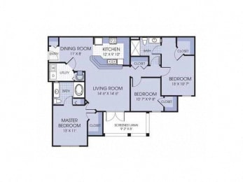 Floor Plan  Bermuda Estates at Ormond Beach FL Apartments