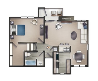 Floor Plan  Grande Pointe Apartments Homes in Daphne Alabama