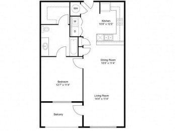 Floor Plan  Flats on 4th Apartment Homes in Birmingham Alabama