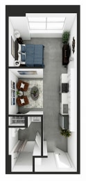 Floor Plan  Market Lofts on Third Apartments Homes Birmingham Alabama
