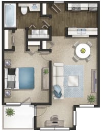 Floor Plan  Carriage Court Apartment Homes in Birmingham Alabama