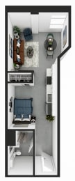 Floor Plan  Market Lofts on Third Apartments Homes Birmingham Alabama