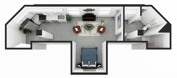 Floor Plan  Market Lofts on Third Apartments Homes Birmingham Alabama