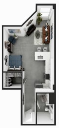 Floor Plan  Market Lofts on Third Apartments Homes Birmingham Alabama