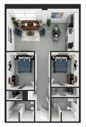 Floor Plan  Market Lofts on Third Apartments Homes Birmingham Alabama