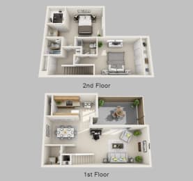Floor Plan  Saddlebrook at Tates Creek Apartments in Lexington Kentucky