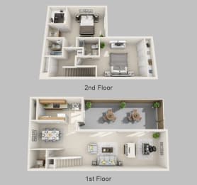 Floor Plan  Saddlebrook at Tates Creek Apartments in Lexington Kentucky