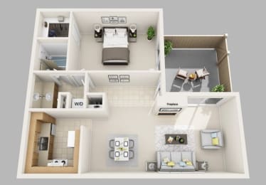 Floor Plan  Saddlebrook at Tates Creek Apartments in Lexington Kentucky