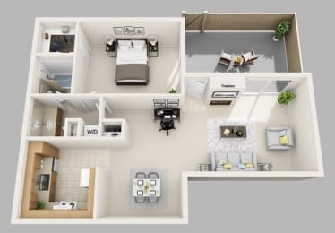 Floor Plan  Saddlebrook at Tates Creek Apartments in Lexington Kentucky