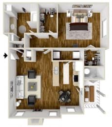 Floor Plan  The Reserve at Woodchase Apartments Homes in Clinton Mississippi