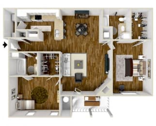 Floor Plan  The Reserve at Woodchase Apartments Homes in Clinton Mississippi