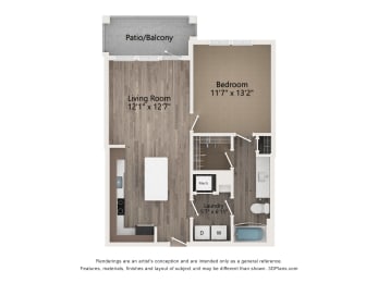 Floor Plan  Tapestry Forest Creek Apartments Homes in Collierville Tennessee
