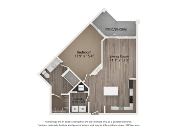 Floor Plan  Tapestry Forest Creek Apartments Homes in Collierville Tennessee