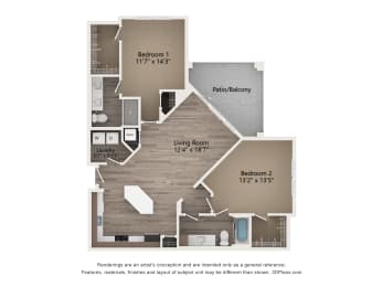 Floor Plan  Tapestry Forest Creek Apartments Homes in Collierville Tennessee