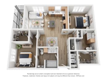 Floor Plan  Tapestry Headwaters Apartments in Kissimmee, FL
