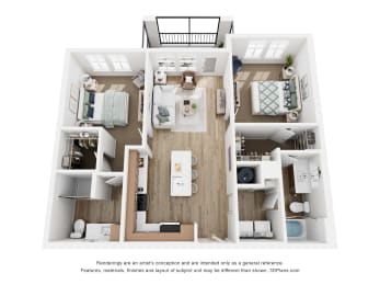 Floor Plan  Tapestry Nona Apartments Homes in Orlando, Florida