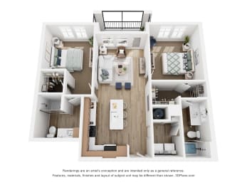Floor Plan  Tapestry Nona Apartments Homes in Orlando, Florida