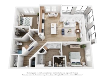 Floor Plan  Tapestry Nona Apartments Homes in Orlando, Florida