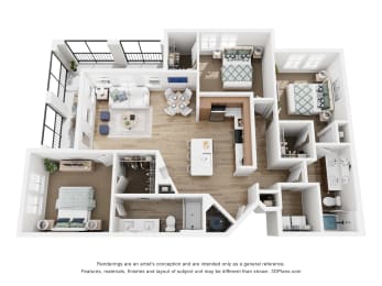 Floor Plan  Tapestry Nona Apartments Homes in Orlando, Florida