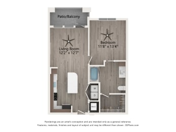 Floor Plan  Tapestry Overbrook Apartments in Mcdonough Georgia