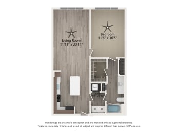 Floor Plan  Tapestry Overbrook Apartments in Mcdonough Georgia
