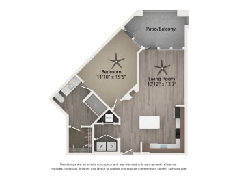 Floor Plan  Tapestry Overbrook Apartments in Mcdonough Georgia