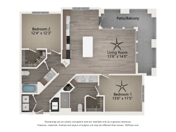 Floor Plan  Tapestry Overbrook Apartments in Mcdonough Georgia
