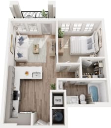 Floor Plan  Floor Plan at Tapestry University Park Apartments Homes Sarasota, Florida