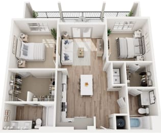 Floor Plan  Floor Plan at Tapestry University Park Apartments Homes Sarasota, Florida