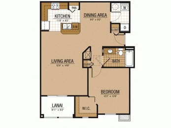 Floor Plan  Legacy at Crystal Lake Port Orange Florida Apartments Homes