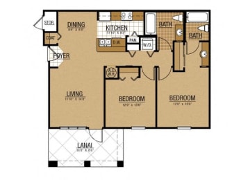 Floor Plan  Legacy at Crystal Lake Port Orange Florida Apartments Homes