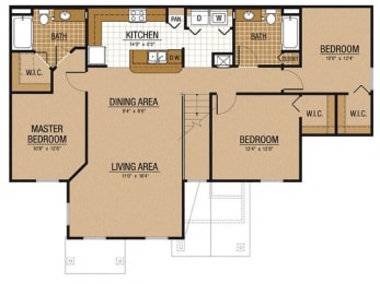 Floor Plan  Legacy at Crystal Lake Port Orange Florida Apartments Homes