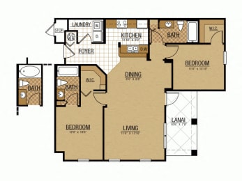 Floor Plan  Legacy at Crystal Lake Port Orange Florida Apartments Homes