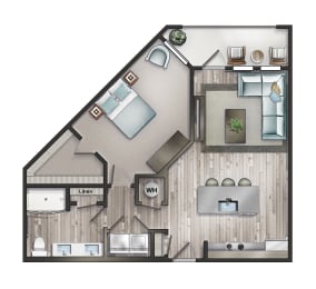Floor Plan  Bon Haven Apartment Homes Spartanburg SC