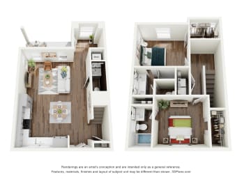 Floor Plan  West Row Lofts and Townhomes in Birmingham, AL
