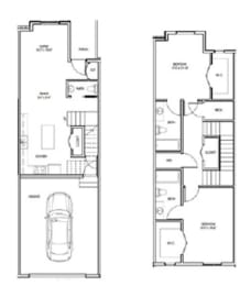 2 Bedroom 2.5 Bath