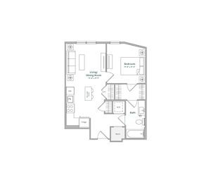 A13 Floor Plan at The Ace, Richmond, VA 23230