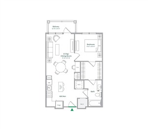 A16 Floor Plan at The Ace, Richmond Virginia