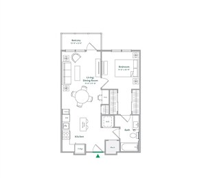 A19 Floor Plan at The Ace, Virginia, 23230