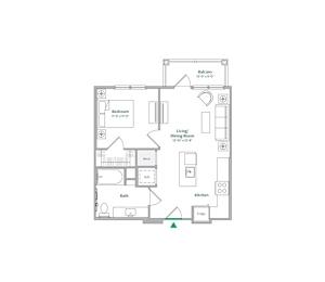 A2A Floor Plan at The Ace, Richmond, 23230