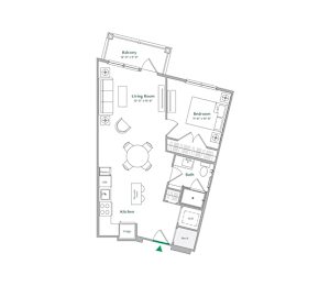 A4 Floor Plan at The Ace, Richmond
