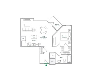 A5 Floor Plan at The Ace, Virginia