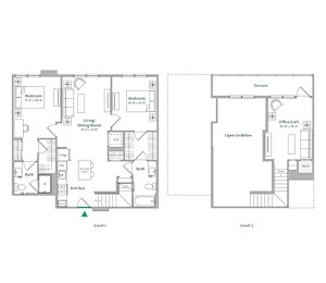 B11Loft Floor Plan at The Ace, Virginia, 23230