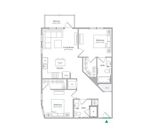 B4 Floor Plan at The Ace, Richmond Virginia