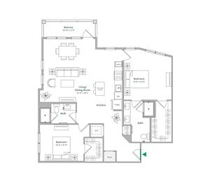 B6 Floor Plan at The Ace, Virginia