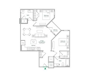 B7 Floor Plan at The Ace, Virginia, 23230